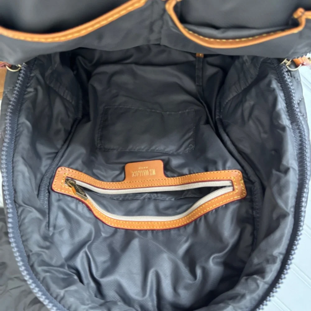 MZ Wallace Quilted Backpack in Dark Gray with Rose Gold Hardware
